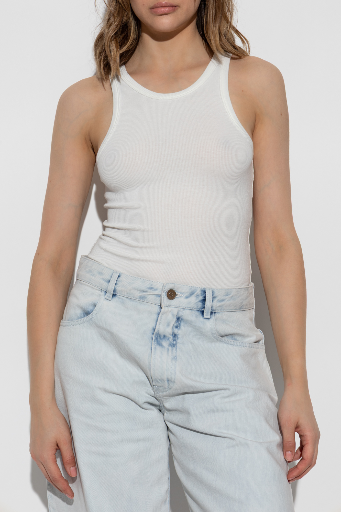Alaïa Ribbed sleeveless bodysuit | Women's Clothing | Vitkac